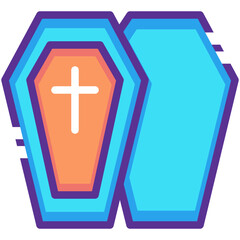 Obraz premium Coffin Icon