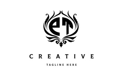 PT circle luxury latter logo vector