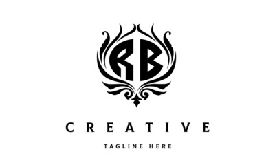 RB circle luxury latter logo vector