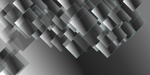 Abstract 3d Background Black and  White
