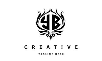 YB circle luxury latter logo vector