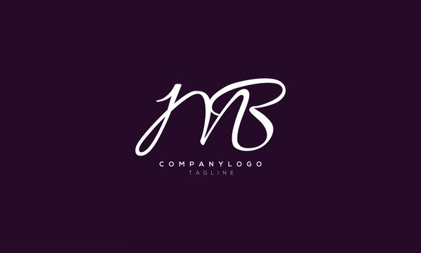 MB, BM, Abstract initial monogram letter alphabet logo design