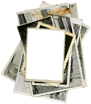 Old Photo Paper Cutout Template
