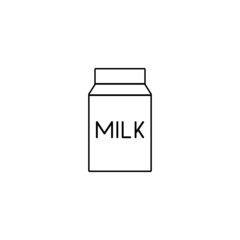 Milk icon isolated on white background