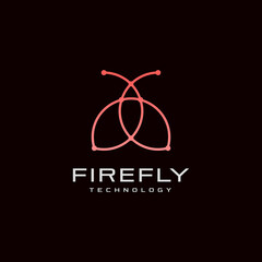 Modern and Minimalist Firefly Technology logo design inspiration