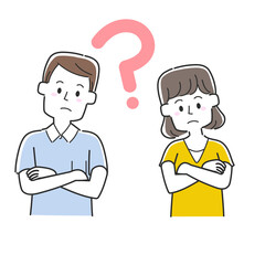 疑問を感じている夫婦