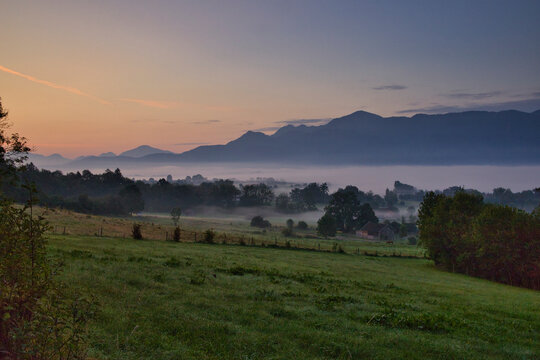 Sonnenaufgang im Murnauer Moos