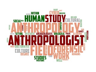 anthropologist wordcloud concept, wordart, anthropologist,history,science,research,old