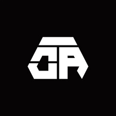 OA Logo monogram with octagon shape style design template