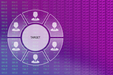 Obraz premium 2d illustration Business Network concept 