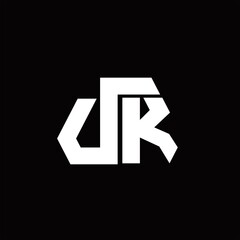 VK Logo monogram with octagon shape style design template