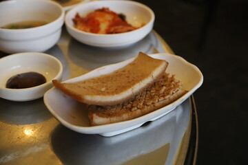 pork skin, meat, meal, fresh, food, dinner, ingredient, delicious, roasted, dish, cuisine, grilled, lunch, fillet, pork, pepper, grill, closeup, korean food, pork belly, barbecue, vegetable, tasty, re