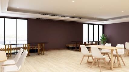 minimalist restaurant or coffee shop for company logo mockup
