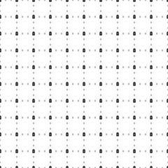 Square seamless background pattern from geometric shapes are different sizes and opacity. The pattern is evenly filled with small black power jar symbols. Vector illustration on white background