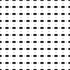 Square seamless background pattern from geometric shapes are different sizes and opacity. The pattern is evenly filled with big black diving goggles symbols. Vector illustration on white background
