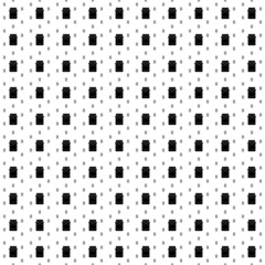 Square seamless background pattern from geometric shapes are different sizes and opacity. The pattern is evenly filled with big black jar of jam symbols. Vector illustration on white background