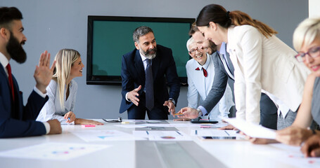 Meeting Corporate Success Business Brainstorming Teamwork Concept