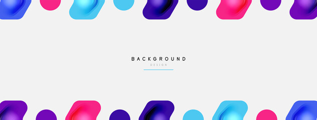 Color arrow shapes on white backdrop. Minimal geometric abstract background. Vector illustration for wallpaper banner background or landing page