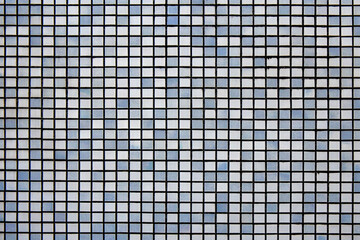 Blue and White Tile Mosaic Background Texture /...