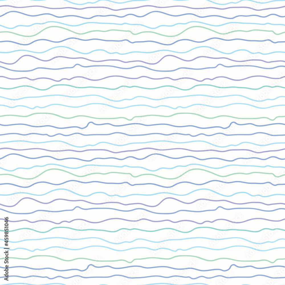 Poster abstract wavy lines seamless repeat pattern
