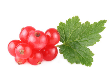 Currant berries isolated on white background