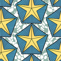 African pattern, seamless vector pattern for traditional kanga clothes