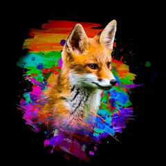 Poster red fox vulpes © reznik_val
