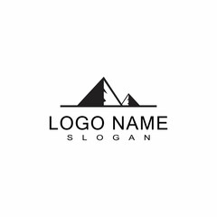 Mountain icon Logo Template Vector illustration design