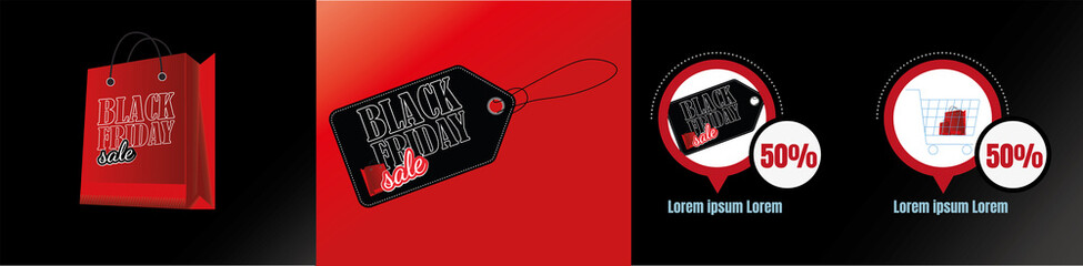 Black Friday icon label