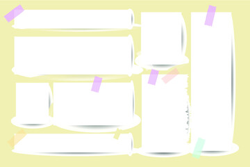 Sticky notes. Digital planner template