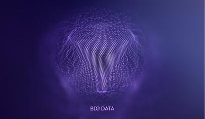 Big data technology background. Binary code algorithms deep learning. Virtual reality analysis. Data science learning machine. Artificial intelligence data research and automation.