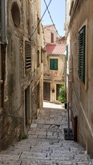 Fototapeta na wymiar narrow street in a old town