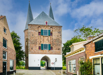 The Nobel Gate in Zierikzee, Zeeland province, The Netherlands
