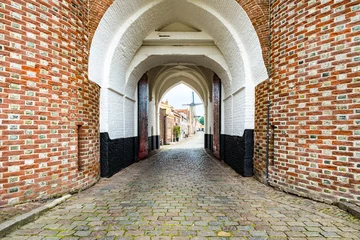 Foto auf Leinwand The Nobel Gate in Zierikzee, Zeeland province, The Netherlands © Holland-PhotostockNL