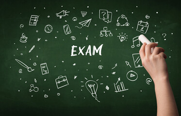 Hand drawing education concept concept