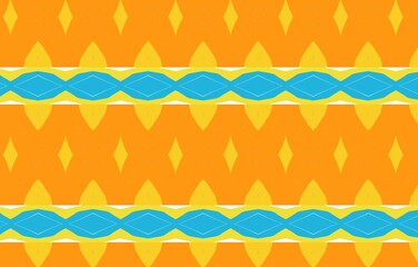 Colorful abstract pattern for textile and design.Full color pattern with geometric pattern.Abstract ethnic ikat background