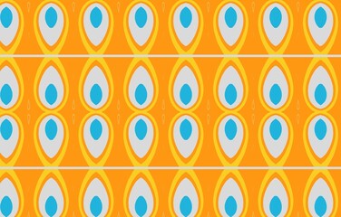 Fototapeta premium Colorful abstract pattern for textile and design.Full color pattern with geometric pattern.Abstract ethnic ikat background