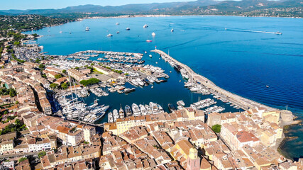 aerial view of St Tropez