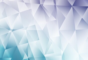 Obraz premium Light Pink, Blue vector polygon abstract layout.