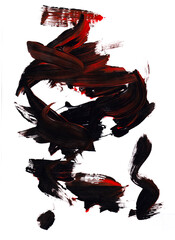 brush abstract paint