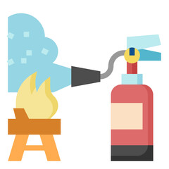 fire extinguisher line icon