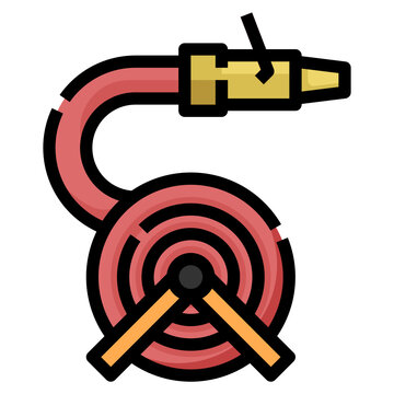 fire hose line icon