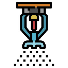 sprinkler line icon