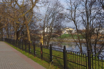 Fototapeta na wymiar The Western Dvina River in Vitebsk