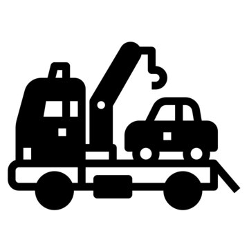 recommend clip art: car towing line icon