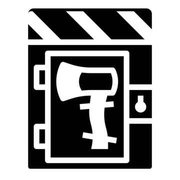 black axe inside safe clip art preview
