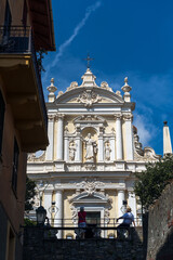 Fototapeta na wymiar Europe. Italy. Liguria. Gulf of Tigullio, Italian Riviera. Santa Margherita. The baroque Church San Giacomo