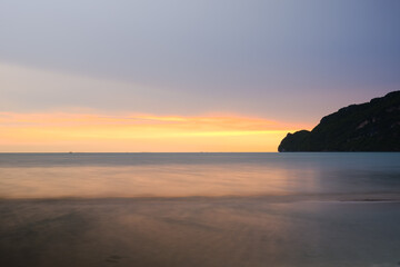 Fototapeta premium Tropical beach seaside and sky at Samroyyod beach in Prachuap Khiri Khan Province Thailand