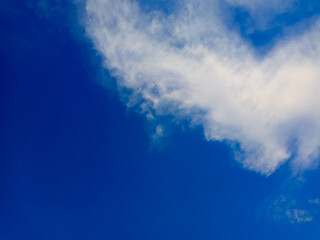 Fototapeta na wymiar Blue sky texture and white clouds as background.