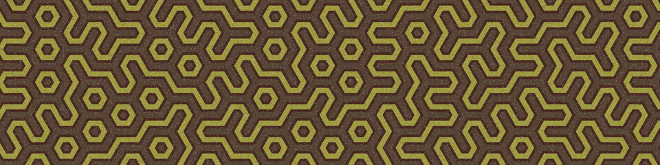 Colour Hexagon Tile Connection art background design illustration